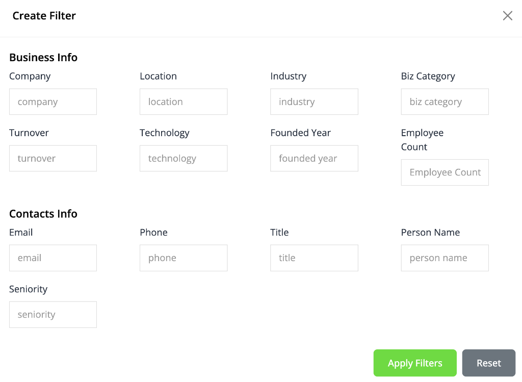 Create Filter Advanced Search Photo