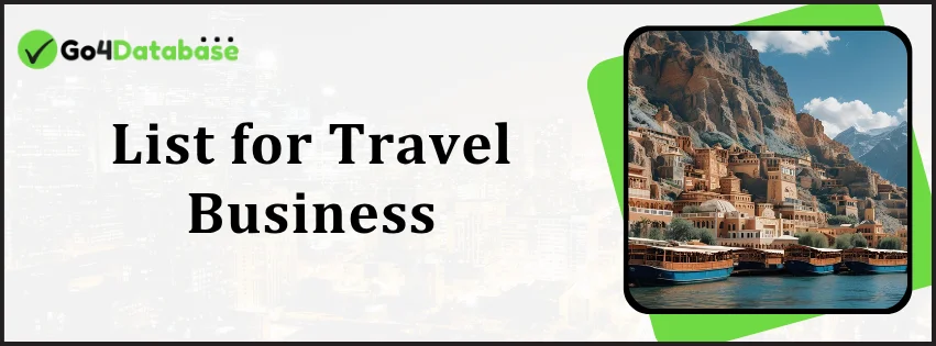 List for Travel Business - Go4Database